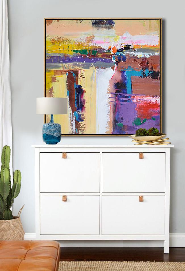 Palette Knife Contemporary Art #L6A - Click Image to Close